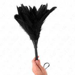 Kink - Plumes De Poulet Tickle En Forme De Corne Noire 36 Cm